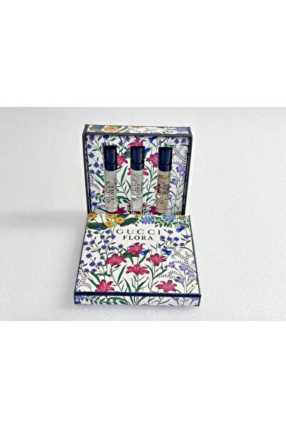 Gucci Flora Gorgeous For Women Vials Set Eau De Parfum 3 1.5ml (Gucci + Magnolia + Orchid)