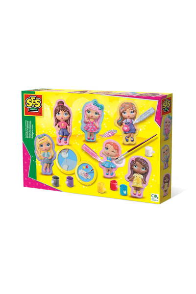 SES Creative Set creativ cu ghips pentru turnare si pictura, 5 ani+