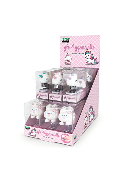 Lebez Fancy Girl stapler, 2 models (12 pcs/display), children ages 6 years+, ...