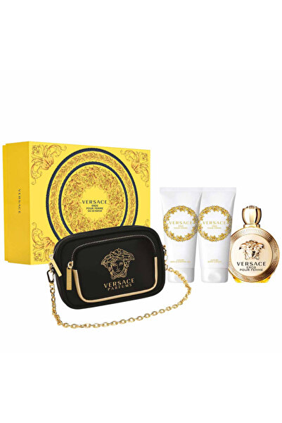Versace Eros Pour Femme Set Eau De Parfum 100ml + Bl 100ml + Bath & Sg 100ml + Make Up Case