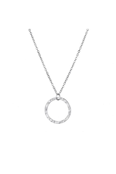 Produse.Top Colier dama argintiu cu pandativ cerc COL109