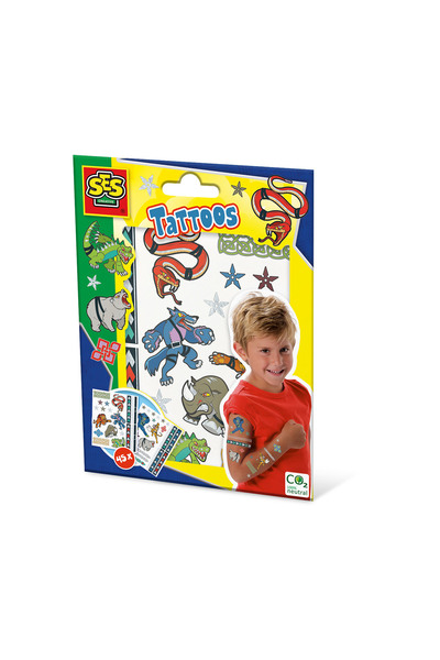 Hape Set Tatuaje temporare SES Creative, metalice, multicolor