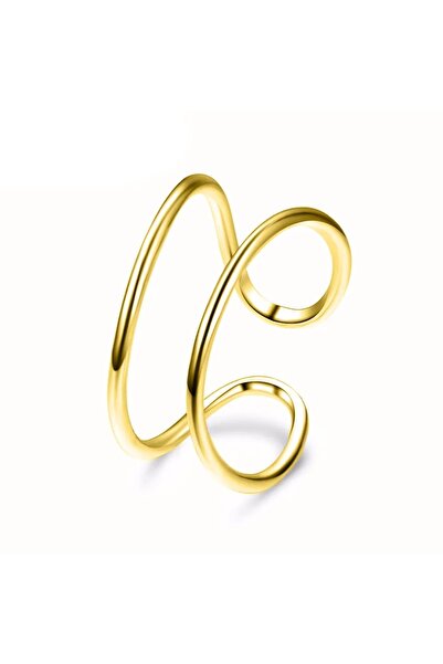 Produse.Top Inel dama din material inoxidabil placat cu aur galben de 14K INL009