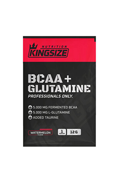 Kingsize Nutrition 4'lü Bcaa Glutamine Powder 12gr 1 Saşe - Karpuz Aromali