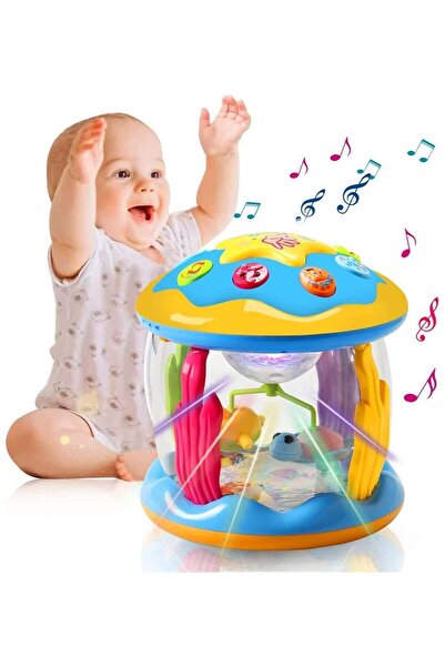 Generic Rotating projector for babies 6–12 months – early learning toy with soothing music for toddlers