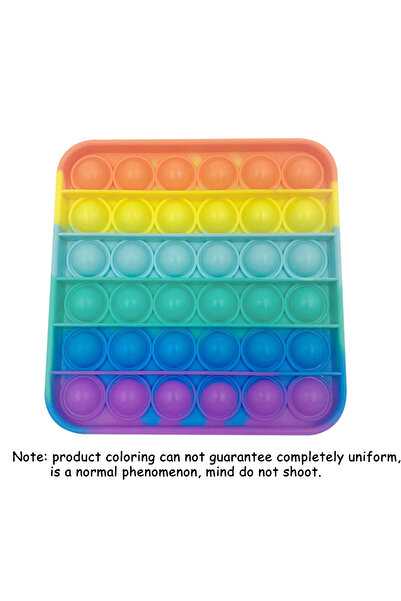 Choice7 ألعاب مربعة من السيليكون المطاطي لتخفيف التوتر والقلق، على شكل فقاعات، وقرع قوس قزح، وشبح، وألعاب تململ.