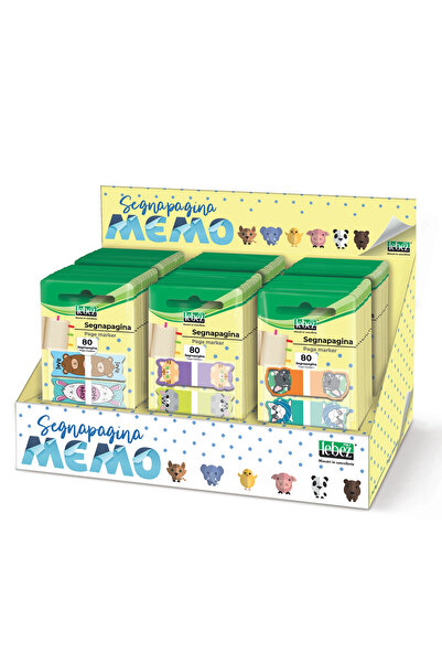 Lebez Bloc notes adeziv index, Fantasie Animale, din plastic (60 blister/disp...