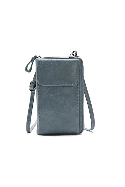 Produse.Top Portofel dama albastru tip gentuta din piele ecologica cu incheie...