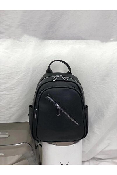 Produse.Top Rucsac Fashion negru din piele cu bareta detasabila ACRD341