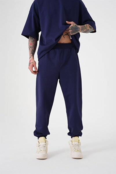 Machinist Men's Basic Relaxed Jogger Sweatpants Midnight Blue