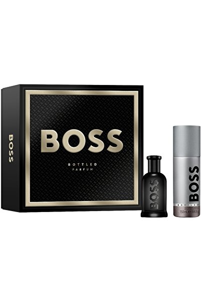 Hugo Boss مجموعة بوس بوتلد للرجال: عطر 50 مل + مزيل عرق بخاخ 150 مل