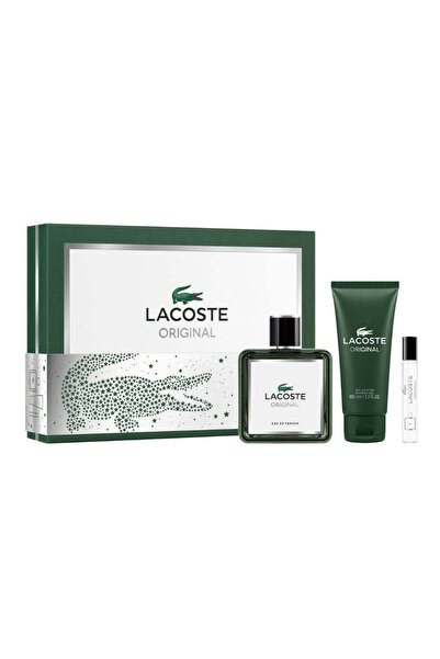Lacoste Original For Men Set Eau De Parfum 100ml + Eau De Parfum 7.5ml + Sg 100ml