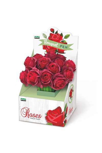 Lebez Εύκαμπτο στυλό Red Rose, ø 6 cm (16 τεμάχια/βιτρίνα), παιδιά ηλικίας 6+...