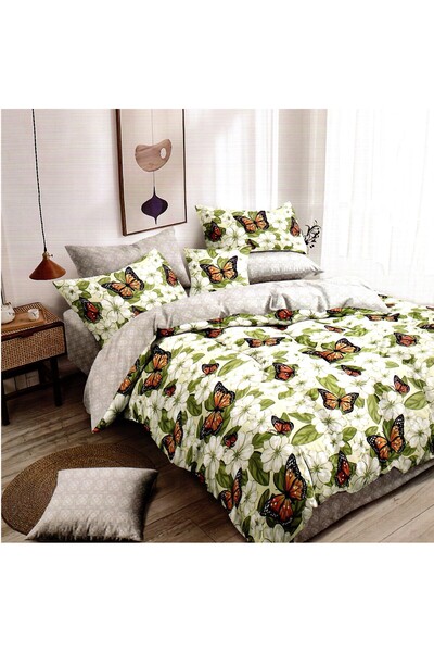 Produse.Top Lenjerie de Pat 6 Piese din Bumbac 100% Finet Superior cu Imprime...