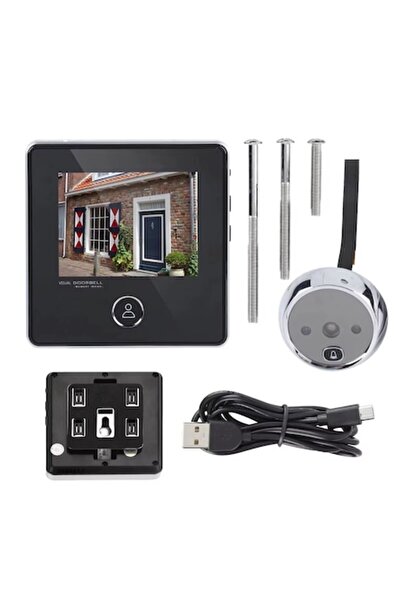 OEM Smart electronic door viewer with integrated doorbell, 2.8" LCD 720P HD