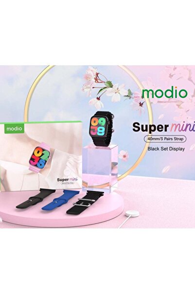 Modio Super Mini Ladies Special Smart Watch with Three Set Strap and Wireless...