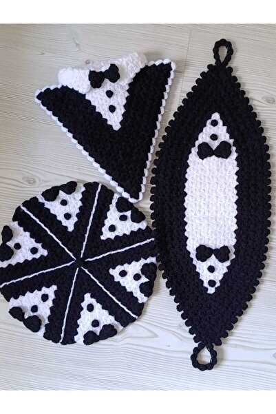 ELÖRGÜSÜİLEMSTORE مجموعة مناشف المهر المحبوكة يدويًا