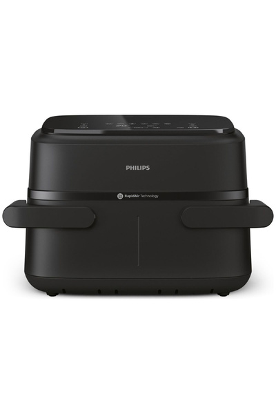 Philips Hot air fryer NA150/00, 6 programs, 2 baskets, 7 liters, 2450 W, Black