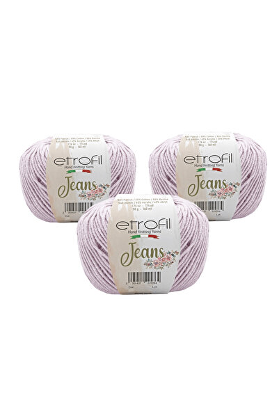 Etrofil Jeans Amigurumi Yarn Hand Knitting Yarn 50 Gr. 3 Pieces 016
