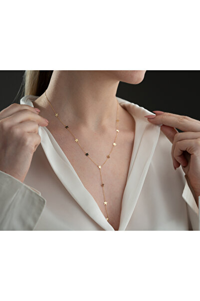 ADOR Altın Sallantılı Yıldız Kolye