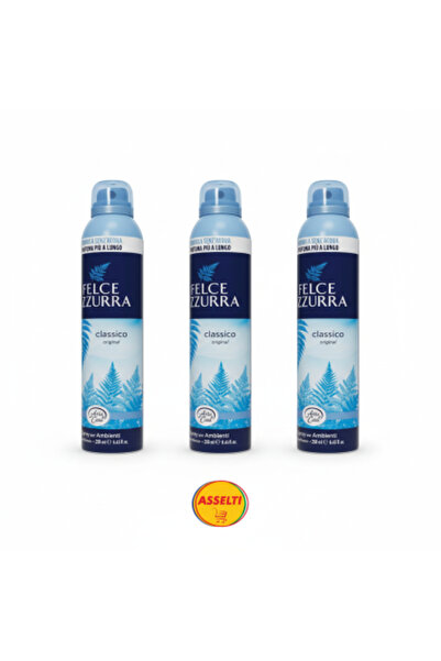 Felce Azzurra Set ASSELTI® Italia – 3 x Spray de aer Classico 250 ml
