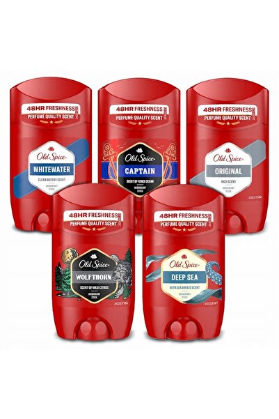 Old Spice Mix Set for men 50ml x 5, Whitewater, Captain, Original, Wolfthorn, Deep Sea