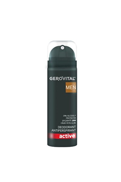 GEROVITAL Set of 3 x Men Active Antiperspirant Deodorant, 150 ml