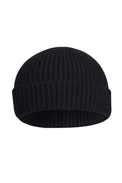 Sarphia Store Men's Beanie, CoolSmile Trawler Beanie, Black, 48 cm