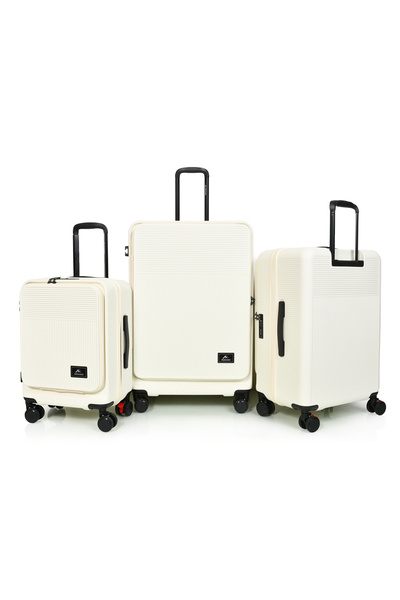 MORANO 3-piece luggage set (20", 24", 28"), hard-shell polycarbonate suitcase with TSA lock