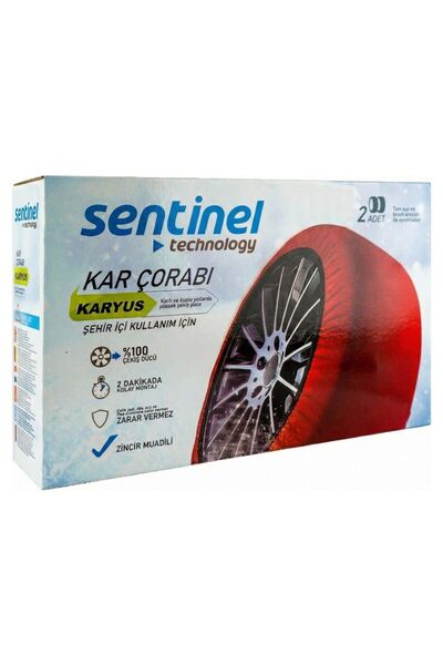Sentinel Karyus Pratik Kar Çorabı - Medium - Jant Çizmez Kolay Montaj -(M)Kar...