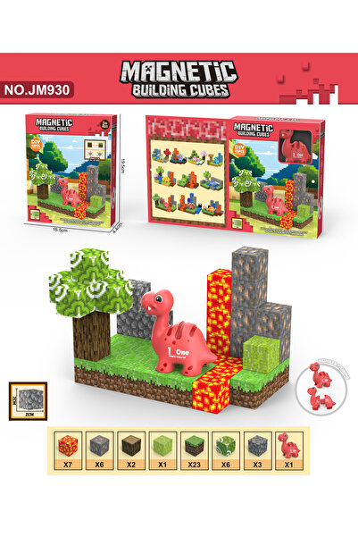 Birlik Oyuncak MAGNETIC KÜPLER EĞİTİCİ DİNAZORLAR JM930-JM939