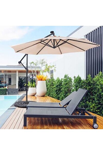 Sanlux Umbrelă de Soare Suspendată 2,7 m cu Structură Metalică