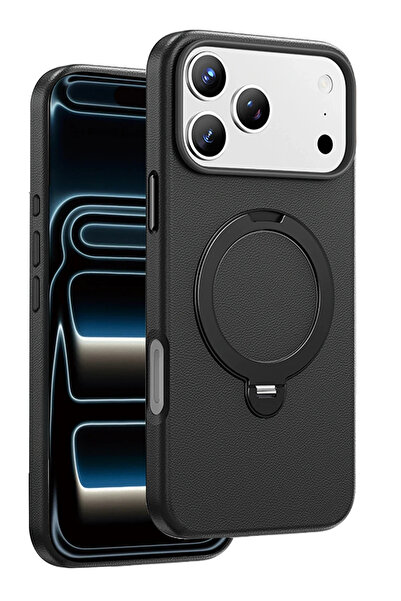 KeepHone حافظة لهاتف Apple iPhone 17 Pro Max مصنوعة من الجلد الفاخر مع غطاء د...