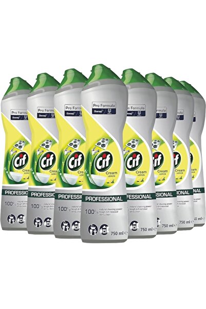 Cif Professional Lemon Surface Cream, 8 x 750 ml, 6000 ml