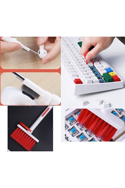 AYS DEKOR مجموعة فرشاة تنظيف لوحة مفاتيح الكمبيوتر وسماعة الرأس للأجهزة الإلك...