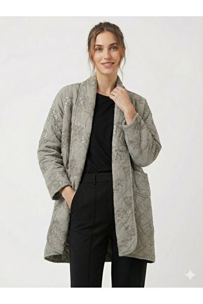 della moor كيمونو طويل وقفطان نسائي من فرو المنك الإيطالي بنمط عرقي مطرز بالترتر Ov قصة فضفاضة apitone