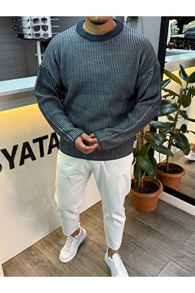 BYATA MENS STYLE Men's Cotton Oversized Sweater