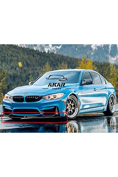 Akar BMW 3 SERİSİ F30-F80 M3 ÖN TAMPON LİPİ-PARLAK SİYAH-FİBERGLASS