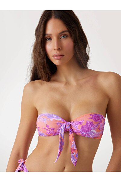 Guess Knotted Kadın Straplez Bikini Üstü