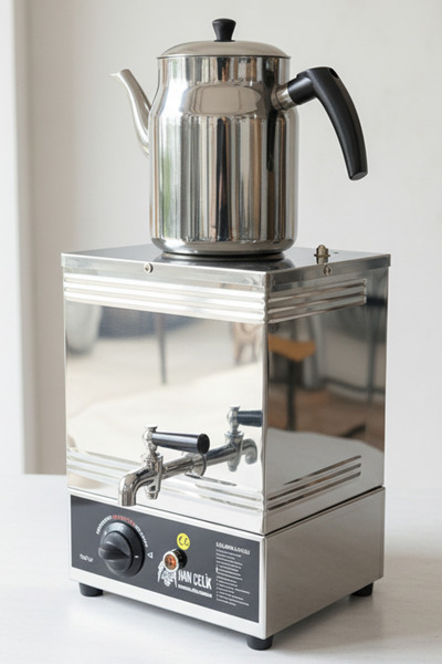 Han Çelik Tek Demlikli Elektrikli Çay Kazanı - 1 Demlik Hediyeli Çay Makinesi