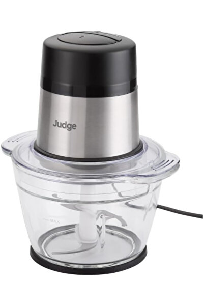 JUDGE mini tocător electric, sticlă/oțel inoxidabil, 500 ml, 300 W, transparent