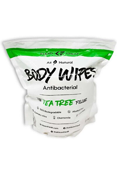 Klean Freak مناديل مبللة للجسم - عبوة إعادة تعبئة (شجرة الشاي) - مناديل تنظيف...