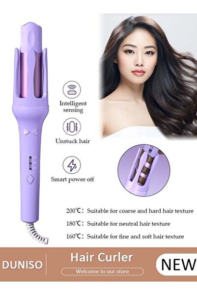 DOMEET Automatic Petal-shaped Auto Hair Curler 32mm - Fast Heating, 3 Temps