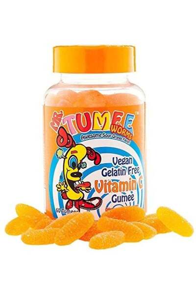 Mr.Tumee فيتامين سي - دعم المناعة للأطفال، 60 قطعة حلوى