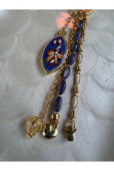 cadeaccessories Mavi Yılbaşı Tılsımlı Çanta Charmı