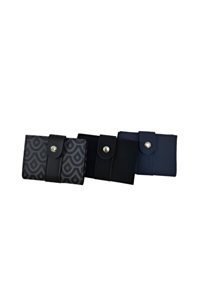 YMZBAG Triple Unisex Small Wallet and Card Holder