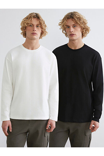 LC Waikiki Create Your Style with Uzg Store Black Crew Neck Long Sleeve Men's...