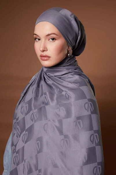 Levidor شال جاكار مطبوع من KARE LVD - رمادي