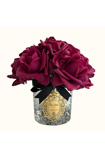 ROSES ATELIER 9 Güllü Kristal Vazo Oda Kokusu