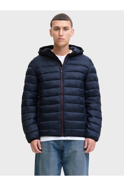 Jack & Jones Men's Hooded Jacket, Bradley 12280970, Regular fit, Dark Navy